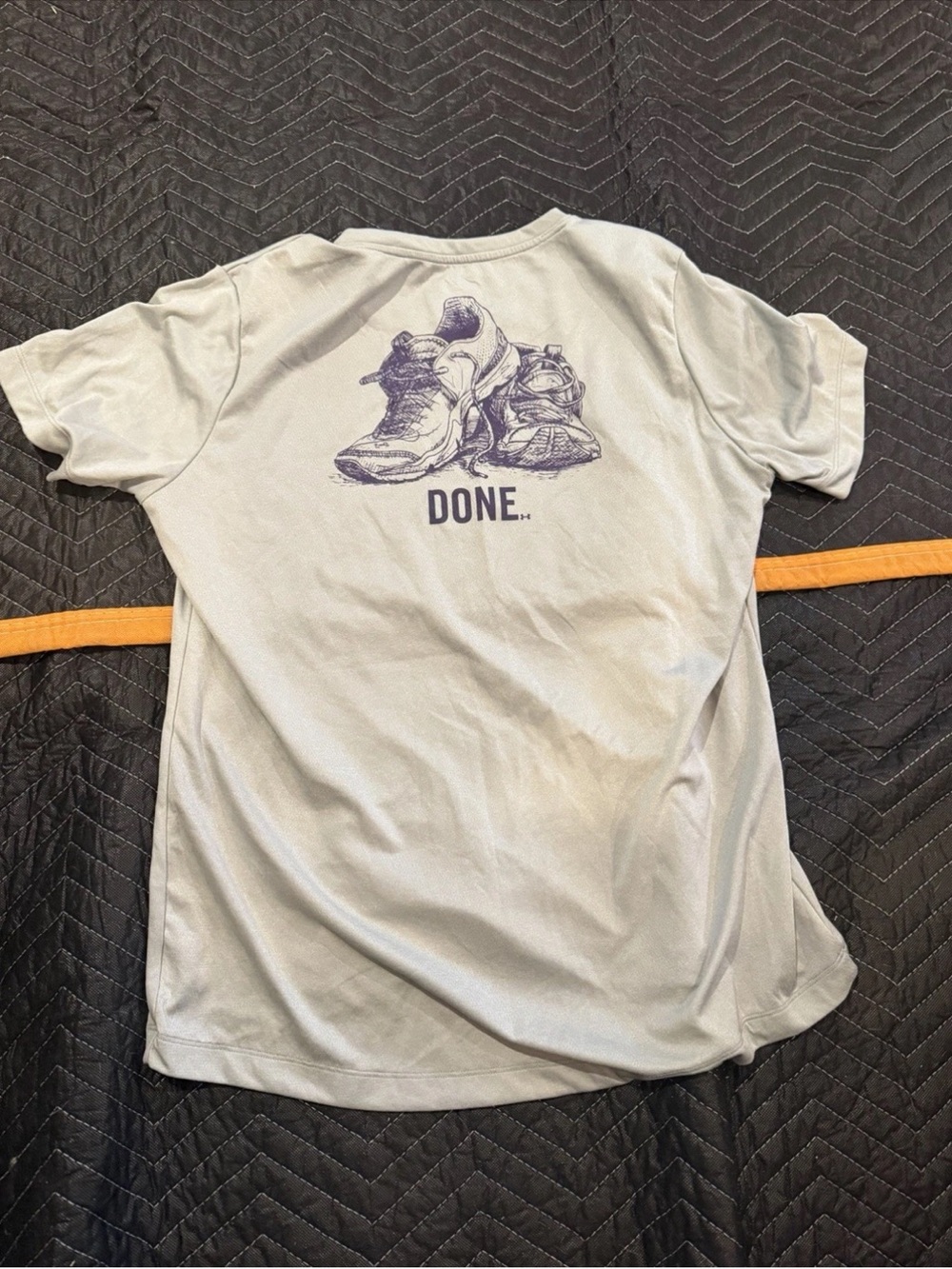 Under Armour Light Gray 'DONE.' Graphic Short Sleeve Tee
